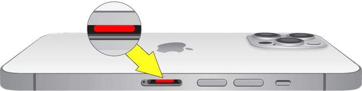 Расположение датчика влаги на iPhone 13 Pro Max