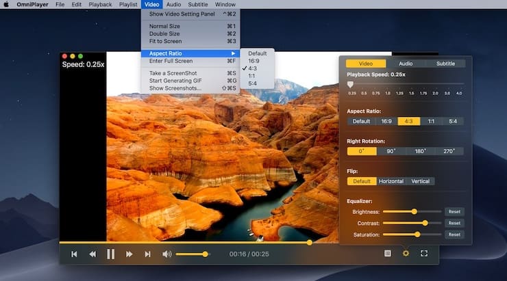 OmniPlayer - видеоплеер для Mac