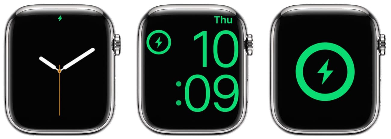 Как узнать, что Apple Watch заряжаются?
