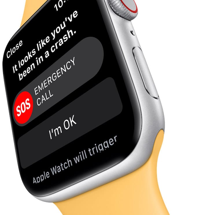 Функции экстренного вызова в Apple Watch Series 2 (2022)