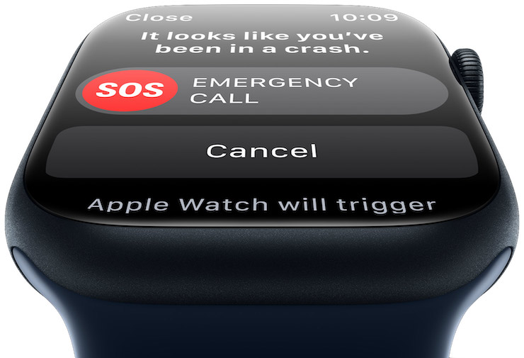 Apple Watch Series 8 и обнаружение аварий
