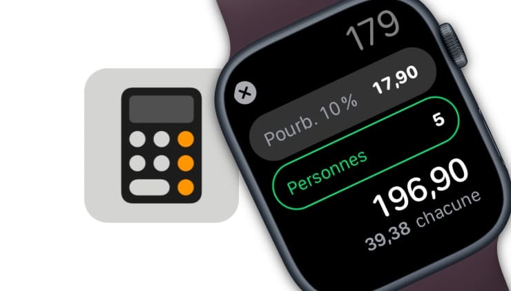 Comment calculer rapidement la facture totale de tous les invités et déterminer des conseils sur l'Apple Watch