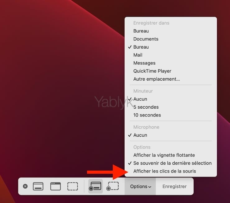 Comment afficher le curseur de la souris sur les enregistrements d'écran macOS ?