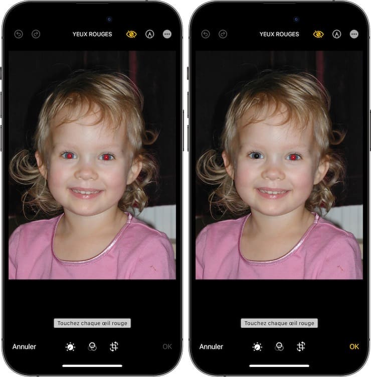 comment supprimer les yeux rouges des photos sur votre iphone ou ipad sans applications supplementaires
