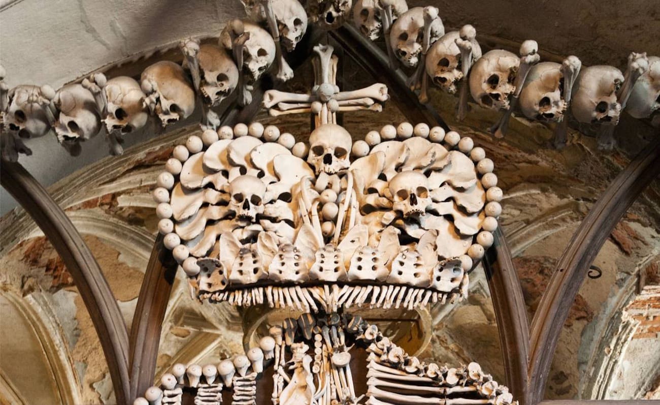 Костница в Седлеце – церковь с интерьером из 60 000 человеческих скелетов
