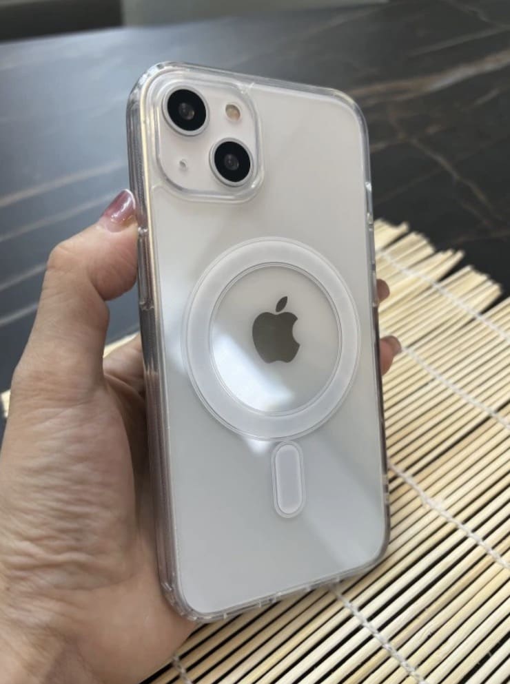 Магнитный прозрачный чехол (со значком MagSafe) для всех версий iPhone
