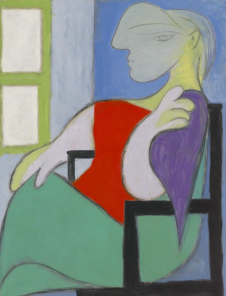 Картина - Женщина, сидящая у окна - Пабло Пикассо