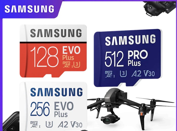 Очень быстрые MicroSD карты памяти от бренда Samsung
