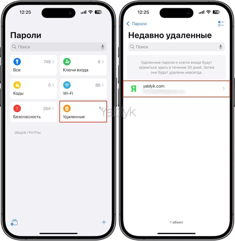 как восстановить удаленный пароли в приложении «Пароли» на iPhone?