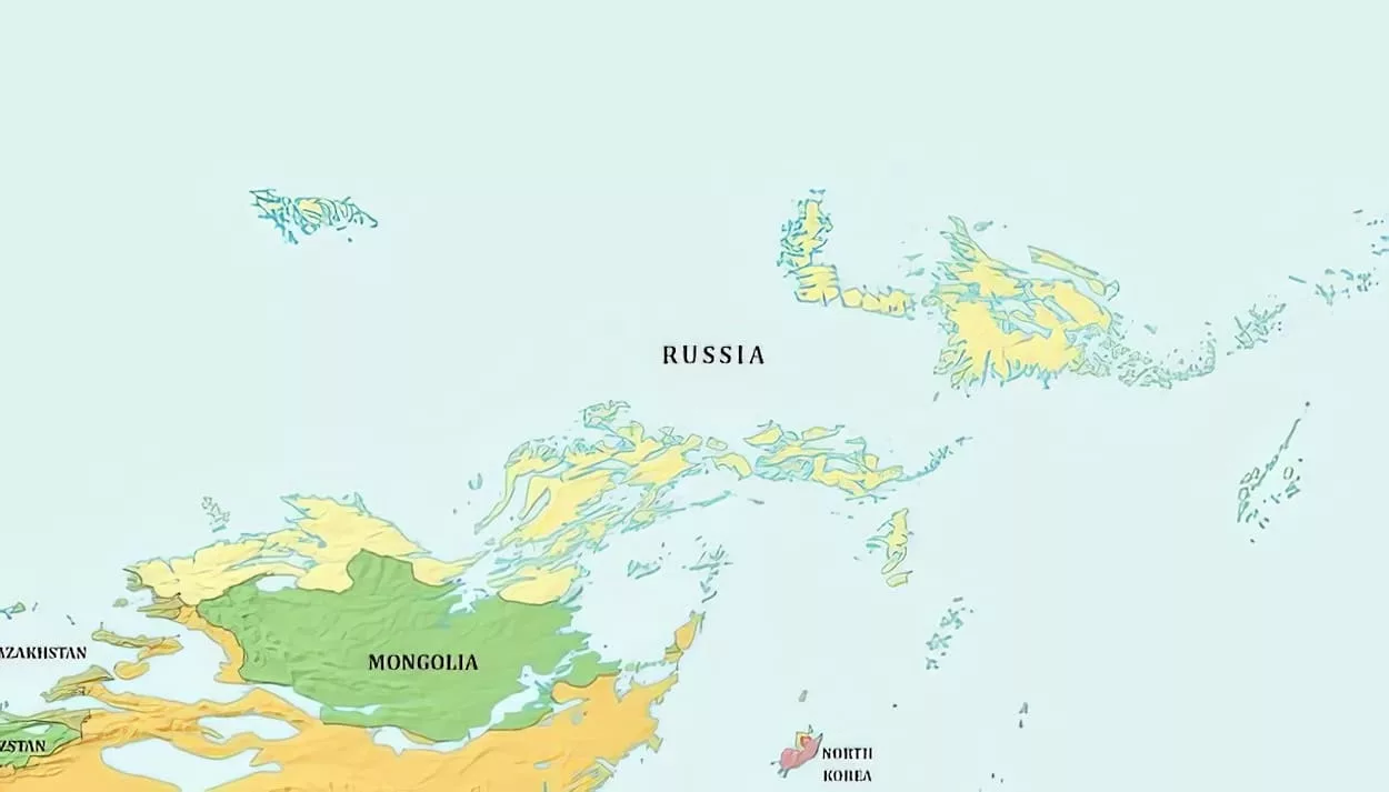 Что станет с Россией, если Мировой океан поднимется или опустится на 1 км? (карта)