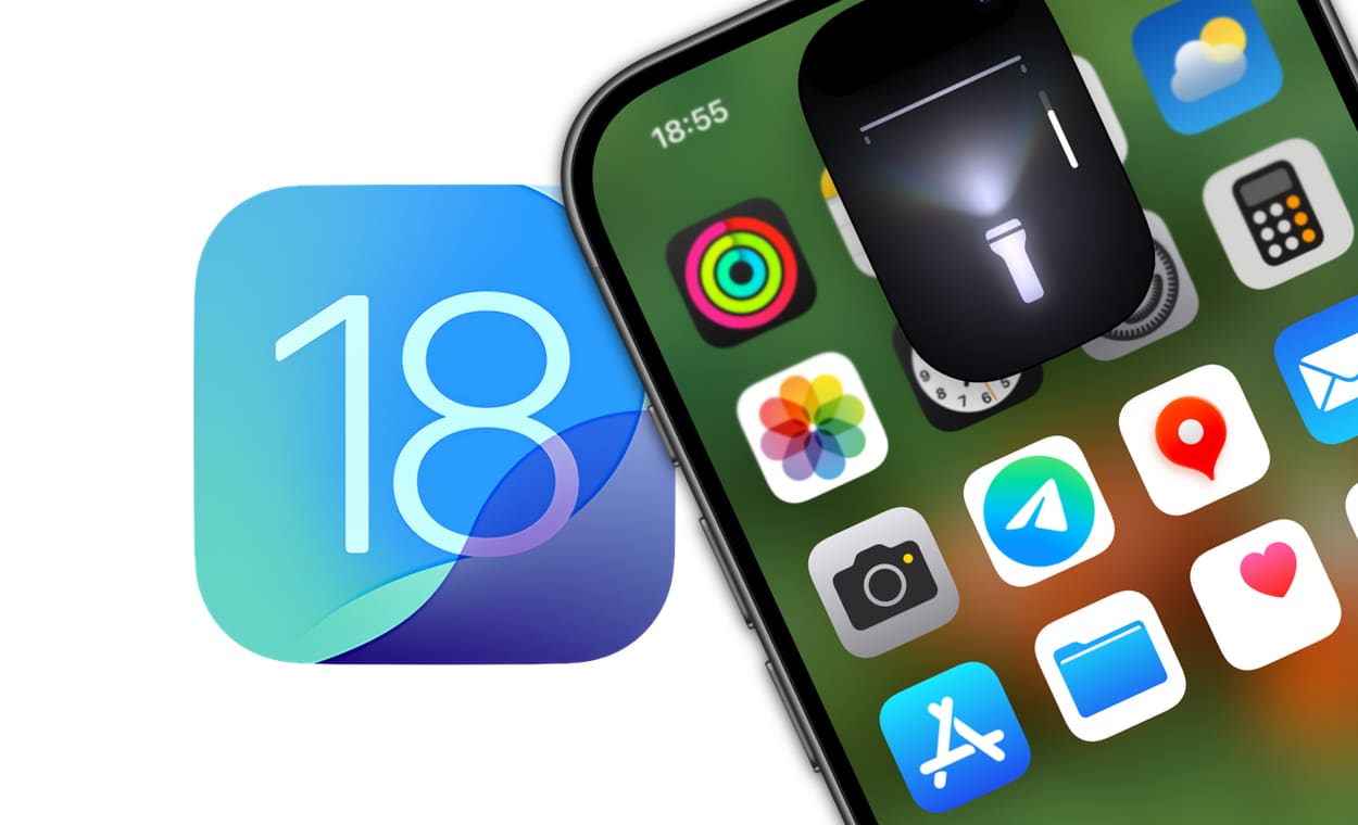 Фонарик в Айфоне с iOS 18: как изменять яркость и ширину луча