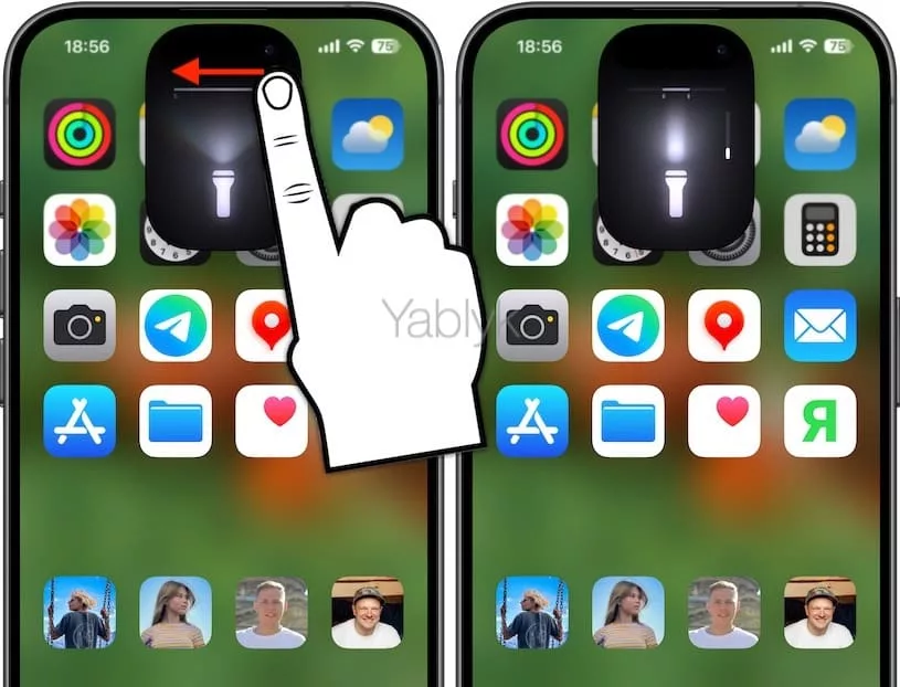 Как включить фонарик на iPhone с iOS 18, управлять его яркостью и шириной луча