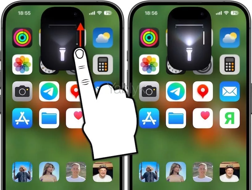 Как включить фонарик на iPhone с iOS 18, управлять его яркостью и шириной луча