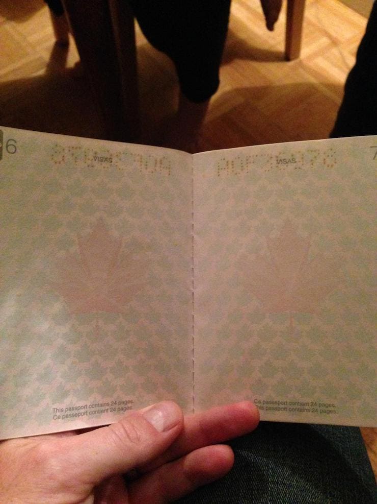 passport of canada under ultraviolet light6