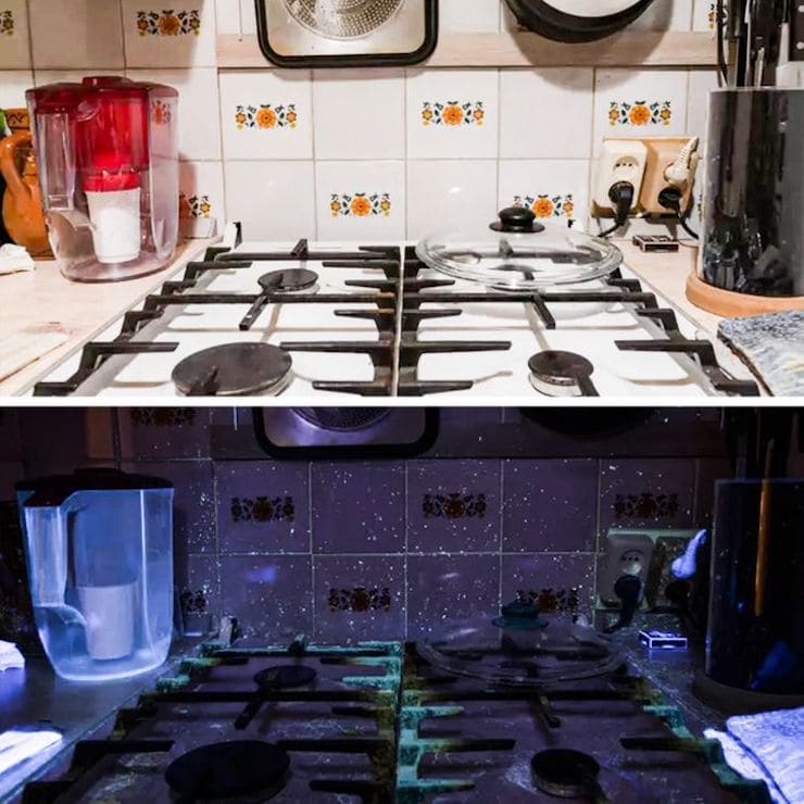 Кухня под действием ультрафиолета