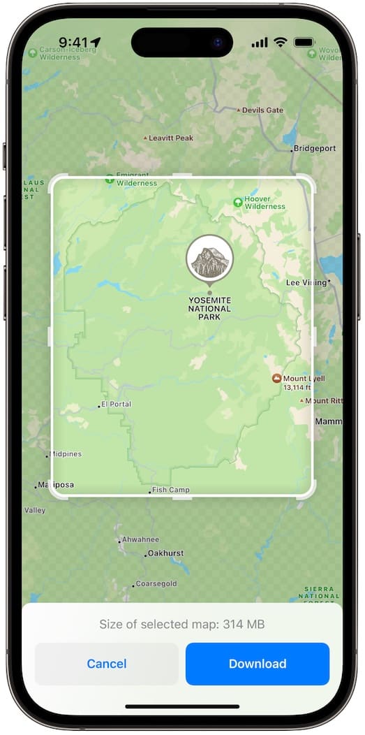Карты Apple в ios 17 получили возможность навигации без интернета (офлайн)