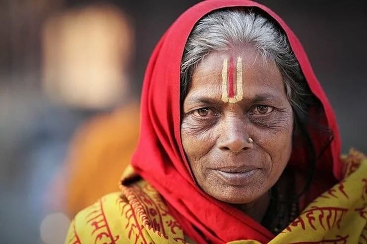 Тилака у женщин в Индии