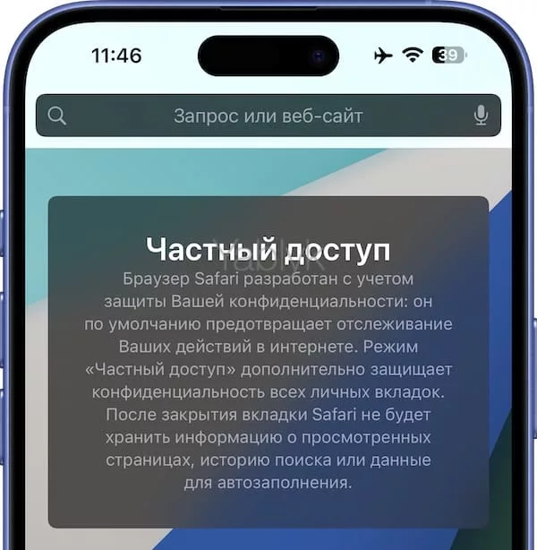 Как настроить запуск Safari в режиме «Частный доступ» на iPhone и iPad по умолчанию?