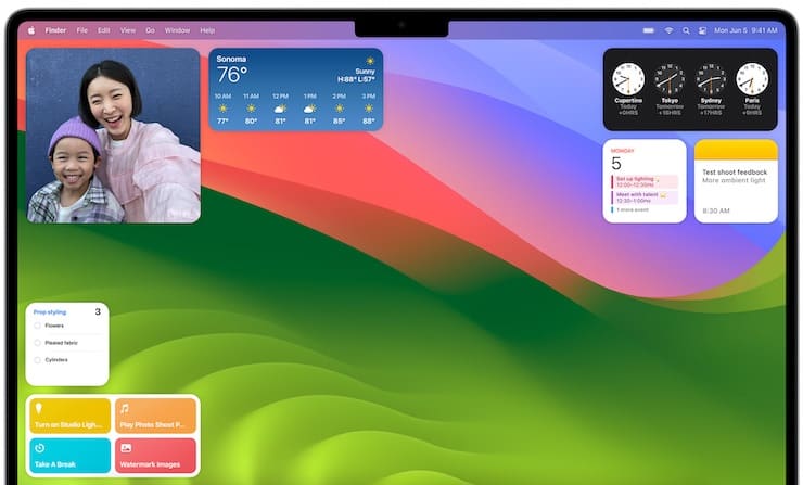 Как размещать виджеты на рабочем столе macOS рядом с окнами приложений