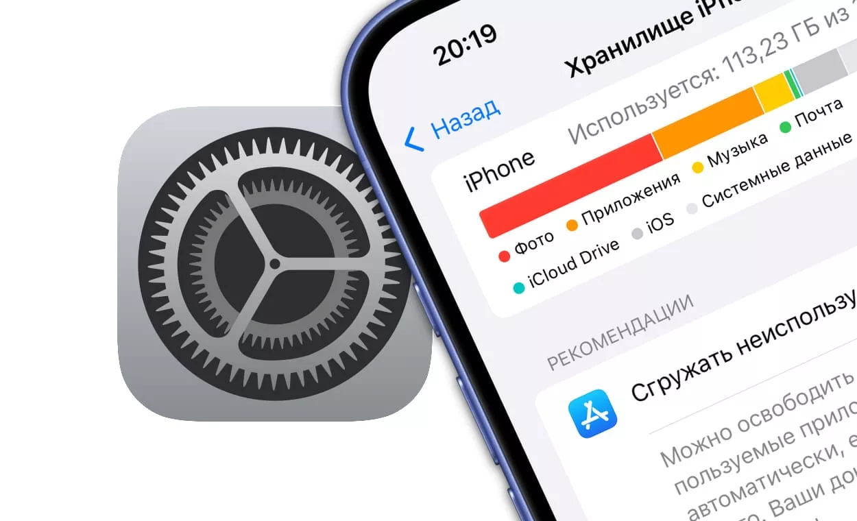 Как посмотреть сколько памяти осталось на iPhone, iPad и в iCloud