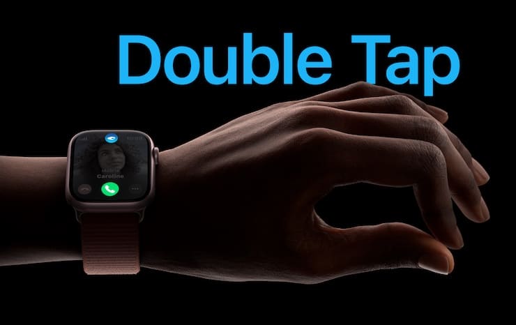 Функция «Double tap» на Apple Watch Series 9