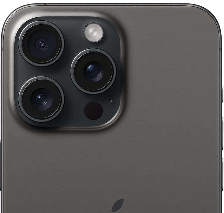 Блок основных камер iPhone 15 Pro и iPhone 15 Pro Max