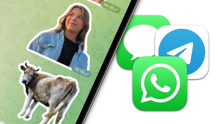 Как делать собственные стикеры из фото для Telegram, iMessage, WhatsApp на iPhone и iPad без установки сторонних приложений