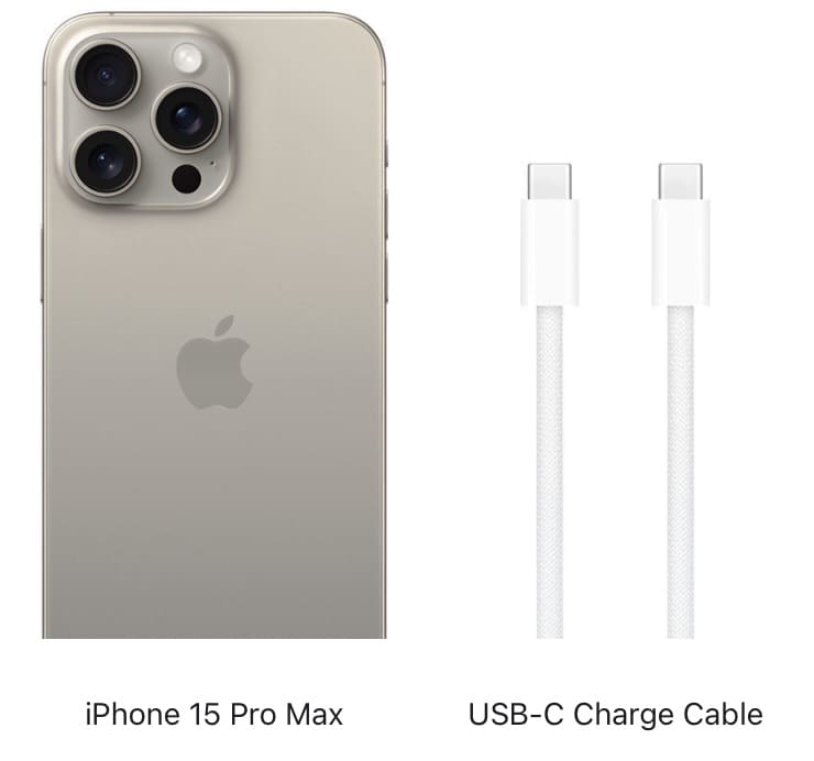 Что в коробке iPhone 15 Pro и iPhone 15 Pro Max