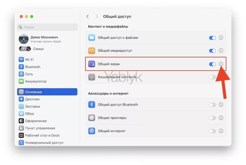 Общий экран в macOS: как расшарить экран или управлять другим удаленным Mac