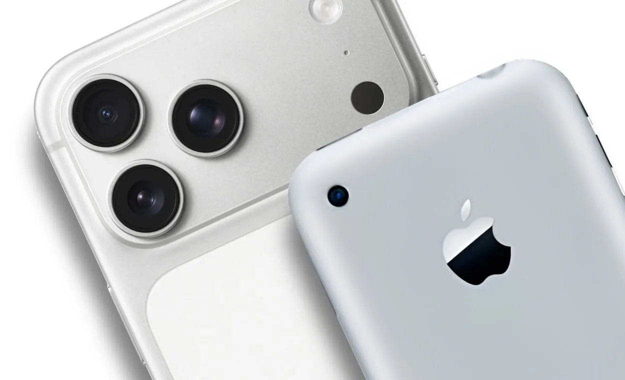 iphone 17 pro max и iphone 2g