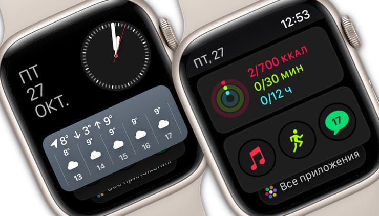 Виджеты на экране Apple Watch: как настраивать и пользоваться?