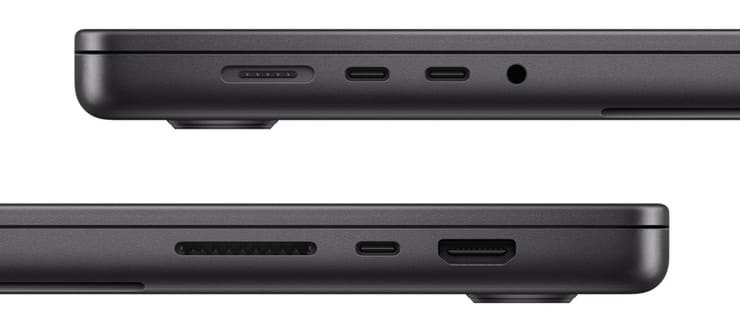 Порты (интерфейсы) MacBook Pro 2023 (M3 Pro и M3 Max)