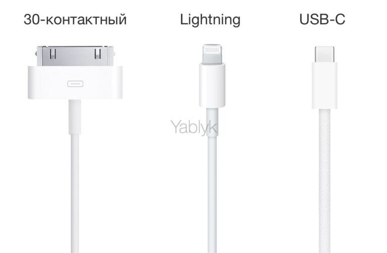 Какая зарядка и кабель у Айфона 16, 16 про, 15, 14, 13, 12, 11