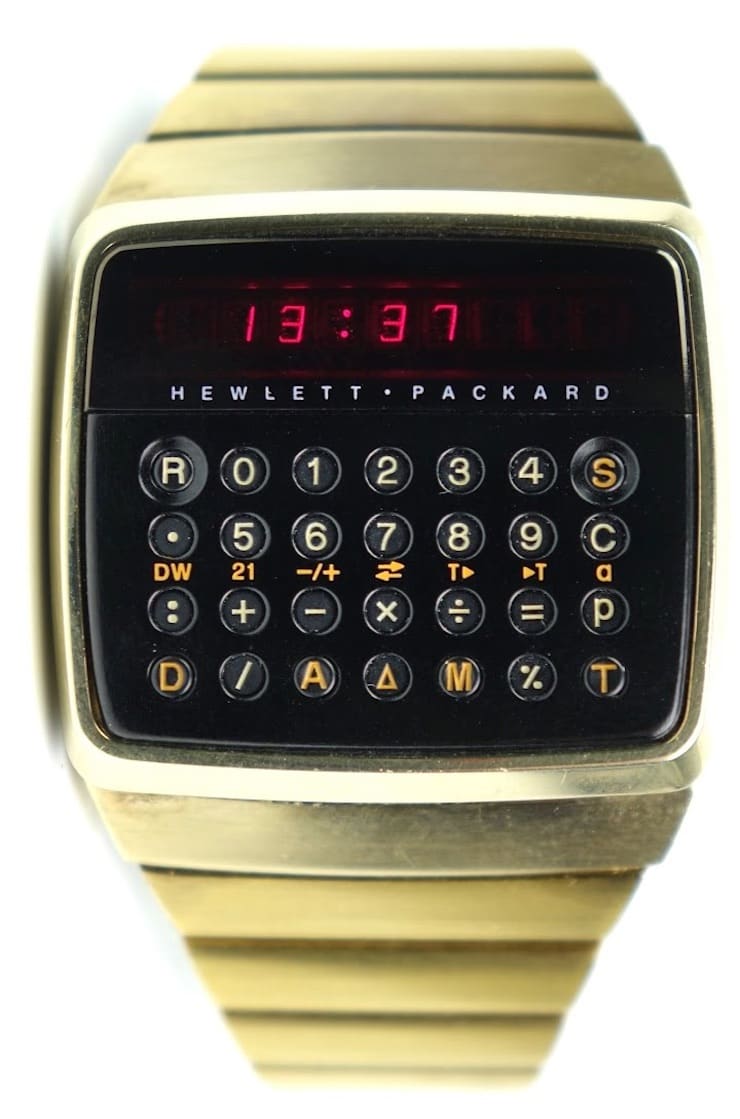 1977 hewlett packard hp 01 calculator watch