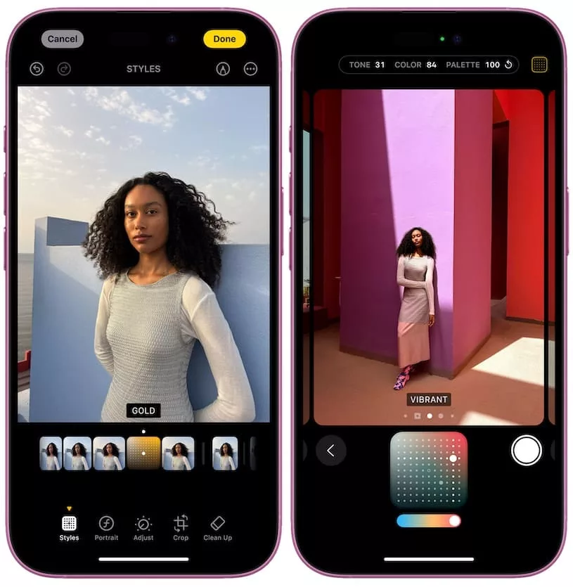 «Фотографические стили» в iPhone 16