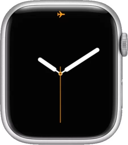 Значок самолета на Apple Watch