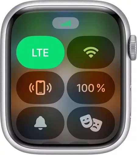 Значок "Полоски сотовой связи" на Apple Watch