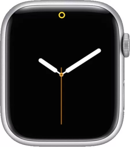 Значок "Желтый круг" на Apple Watch