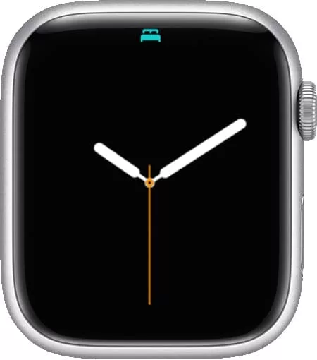Значок "Бирюзового цвета кровать" на Apple Watch