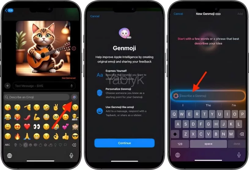 Как создавать «Genmoji» на iPhone