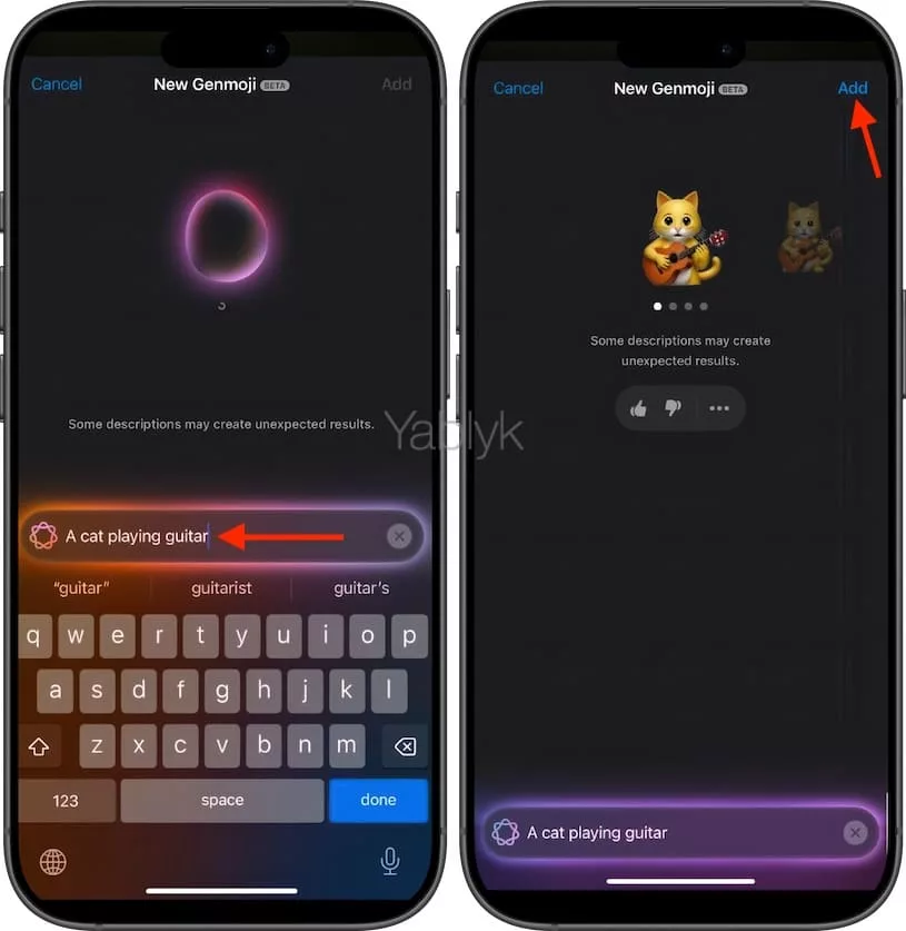 Как создавать «Genmoji» на iPhone