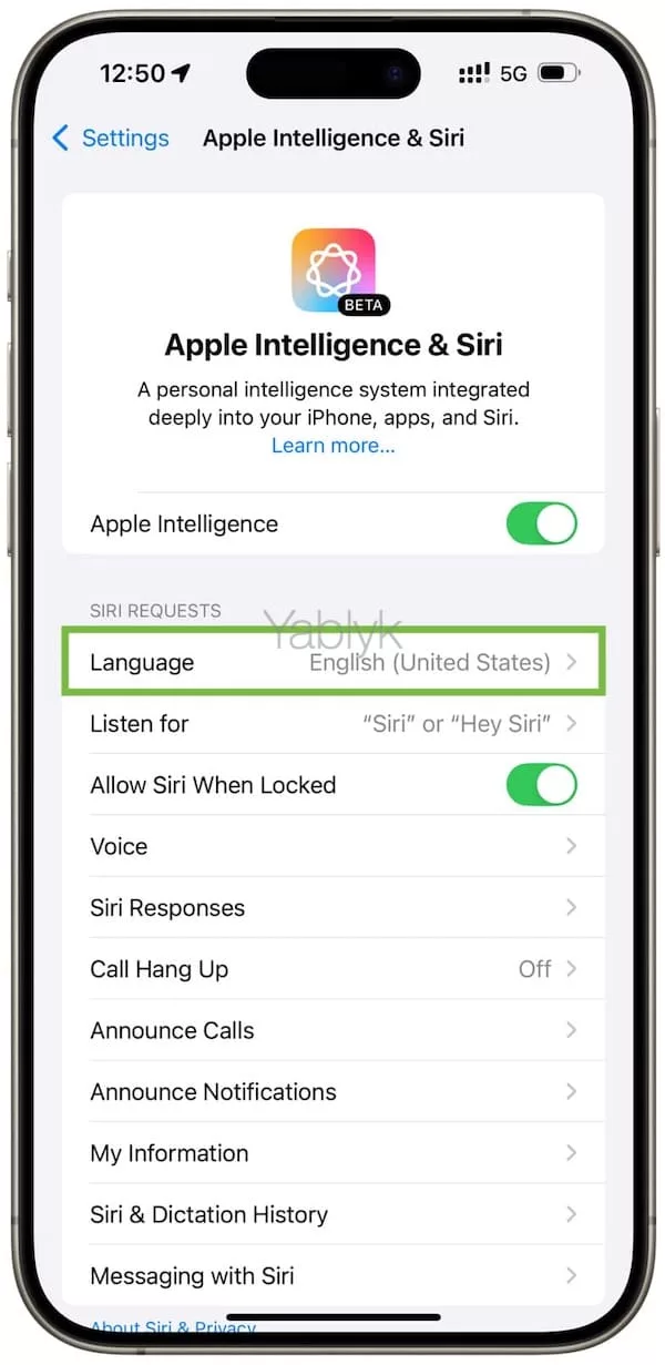 change language for siri to force apple intelligence to refresh