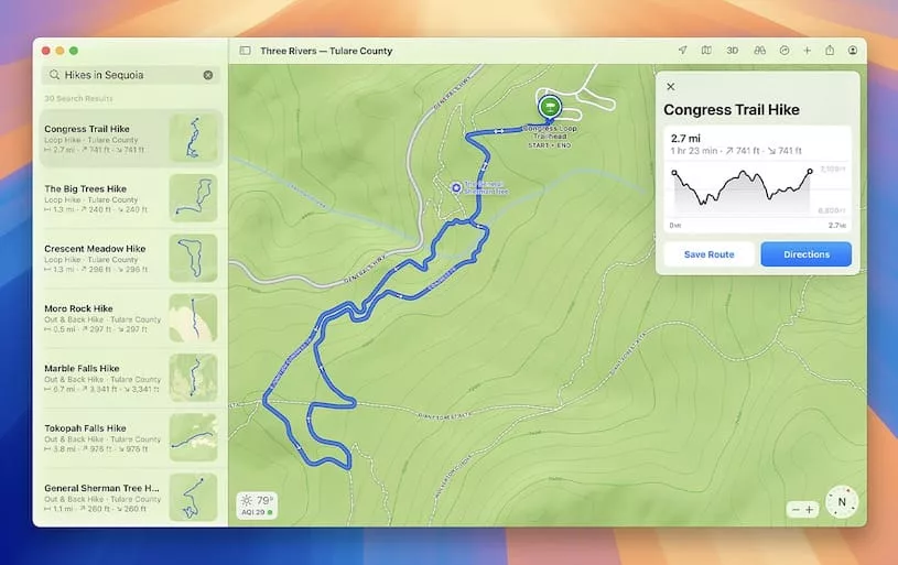 maps feature macos sequoia