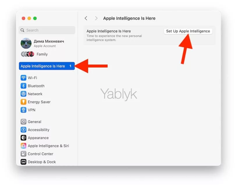 Как установить Apple Intelligence & Siri на Mac