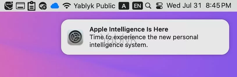 Как установить Apple Intelligence & Siri на Mac