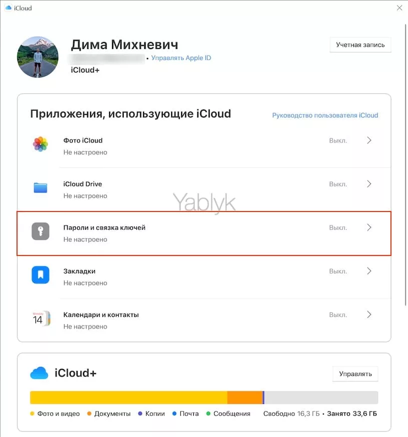 Как включить пароли из iCloud в Яндекс.Браузере на компьютере с Windows?