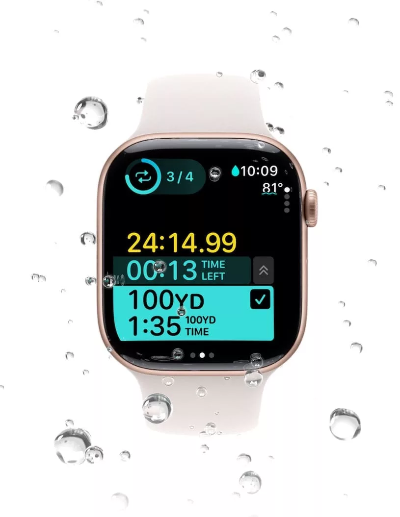 apple watch series 10 измерение температуры воды