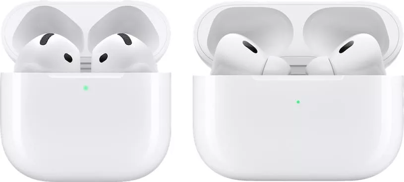 airpods 4 airpods pro 2 size compare