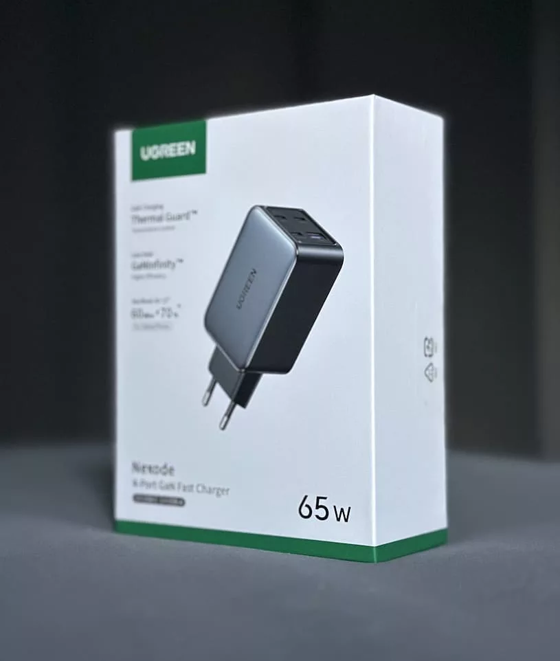 Коробка ugreen gan 65w 4 ports