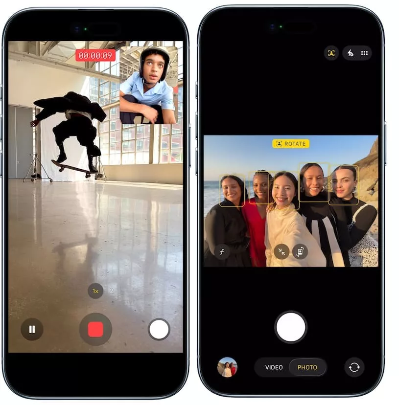 iphone air camera features
